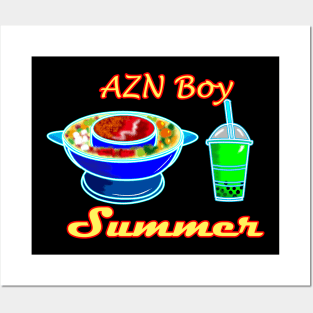 AZN/Asian Boy Summer (Hotpot & Bobba Tea) Posters and Art
